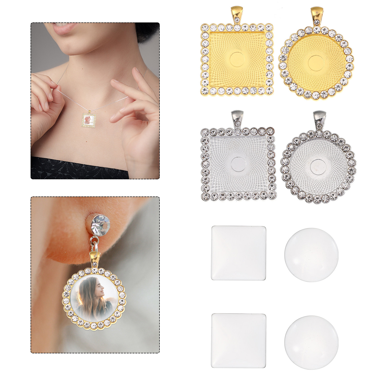 40Pcs Alloy Earring Setting Tr - Resin Crafts Diy review and price