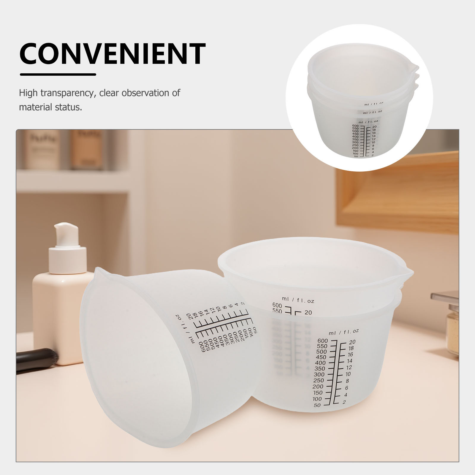 3Pcs Silicone Resin Mixing Cup - Mixing Cup Silicone review and price